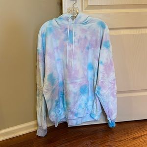 Tie Dye Hoodie. Blue and purple tones. Never worn.